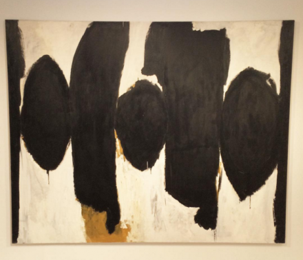 Robert Motherwell, Elegy to the Spanish Republic No. 35 (1954-58), via Art Observed