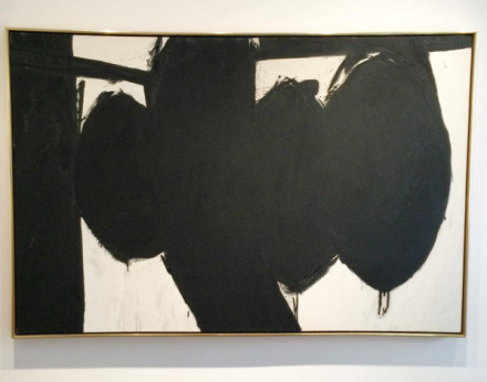 Robert Motherwell, Elegy to the Spanish Republic No. 84 (1962), via Art Observed
