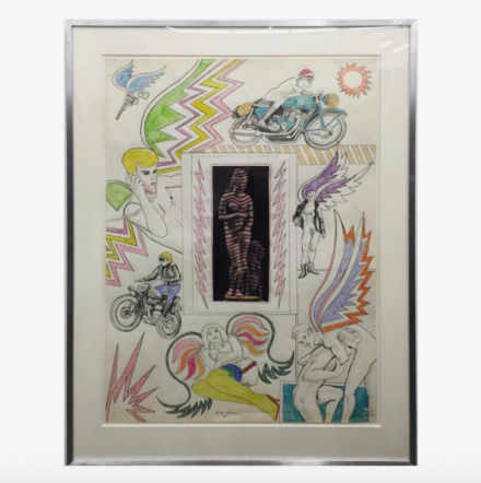 Robert Smithson, Untitled [Venus with lightning bolts] (1964), via Art Observed