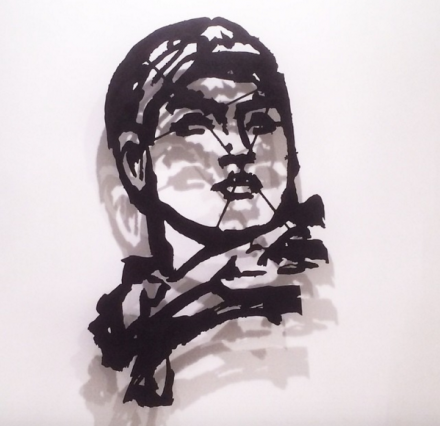 William Kentridge, Head (Model Opera) (2015), via Art Observed