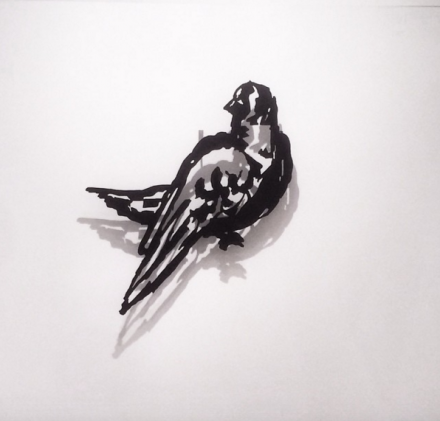 William Kentridge, Small Silhouette 35 (2015), via Art Observed