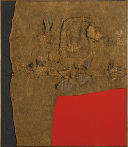 Alberto Burri, Sacco e Rosso (1959), via  Sotheby's