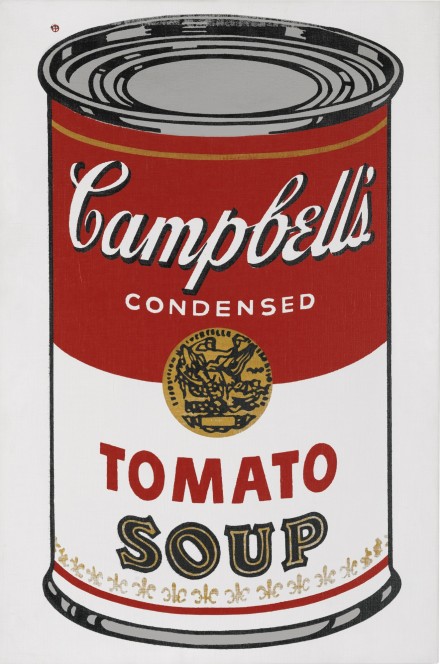 Andy Warhol, Large Campbell's Soup Can (1964), via Sotheby's