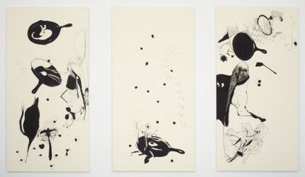 Calvin Marcus, Automatic Drawing #3 (2015), via David Kordansky