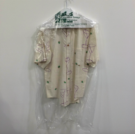 Calvin Marcus, Martini Shirt (Executive Image Cleaners) (2015), via Art Observed