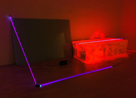 Keith Sonnier, Ba-O-Ba Fluorescent (1970), via Art Observed