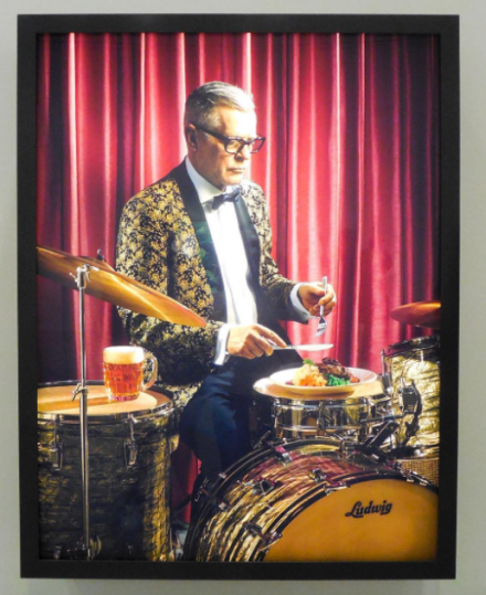 Rodney Graham, Dinner Break (Salisbury Steak) (2017), via Art Observed