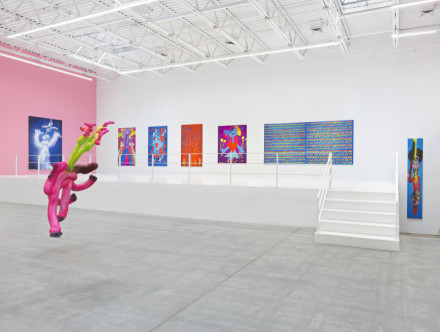 Austin Lee, Feels Good (Installation View), via Jeffrey Deitch