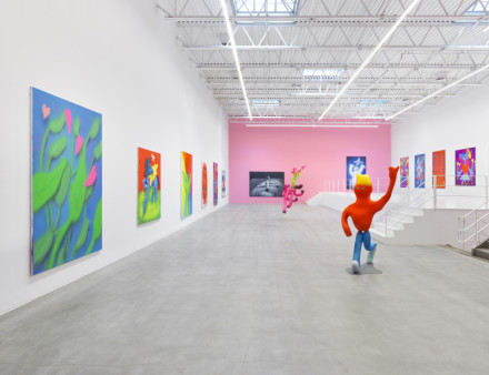 Austin Lee, Feels Good (Installation View), via Jeffrey Deitch