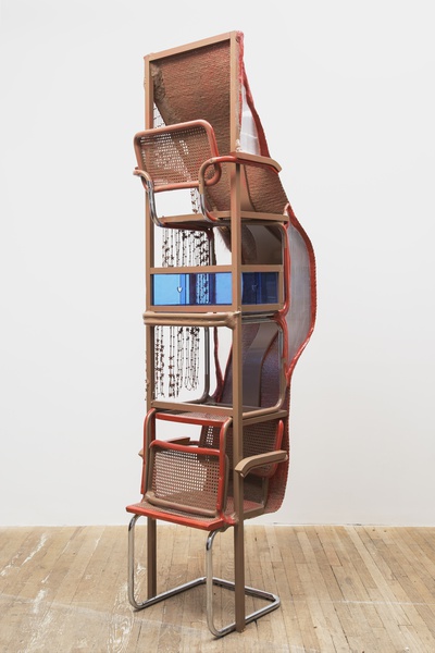 Jessi Reaves, Blue heart shelf (2019), via Art Observed