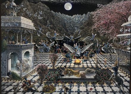 Raqib Shaw, As yet untitled (2018), via Art Observed