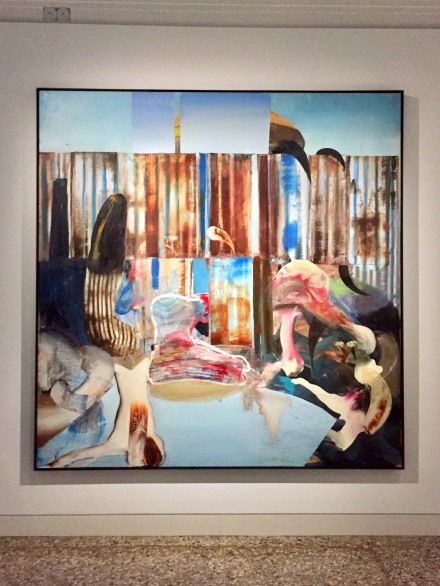 Adrian Ghenie, The Wall (2019), via Art Observed