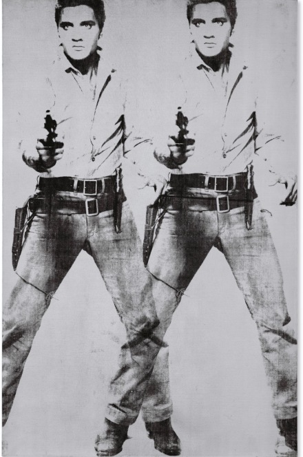 Andy Warhol, Double Elvis [Ferus Type] (1963), via Christie's