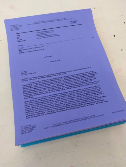 Hilary Clinton Emails, via Kenneth Goldsmith