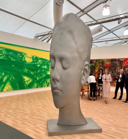 Jaume Plensa at Richard Gray, via Art Observed