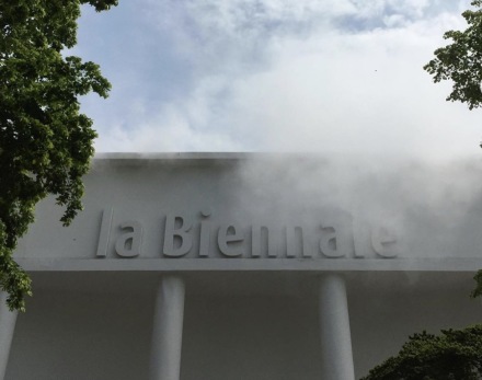 Mist Over Venice by Lara Favaretto, via Art Observed