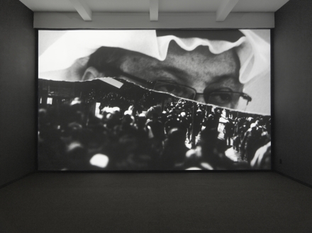 Robert Longo, Icarus Rising (detail) (2019), via Metro Pictures