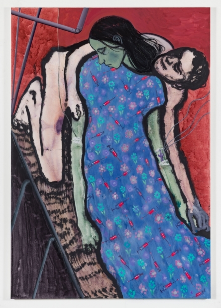 Sanya Kantarovsky, Needles (2919), via Luhring Augustine