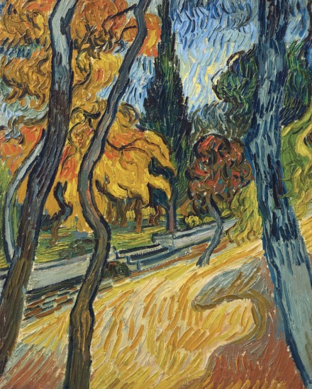 Vincent Van Gogh, Arbres dans le jardin de l'asile (1889), via Christie's