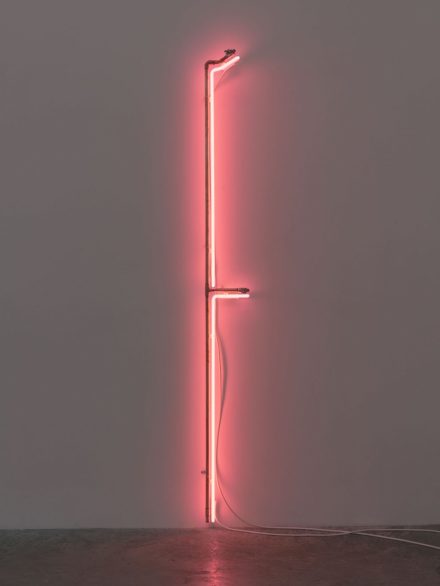 Virginia Overton, Untitled (Cold water supply line) (2018), via Bortolami