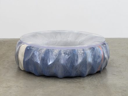 Virginia Overton, Untitled (Reflecting Pool) (2015), via Bortolami