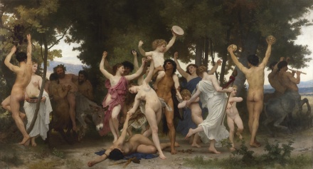 William Bouguereau, La Jeunesse de Bacchus (1884), via Sotheby's