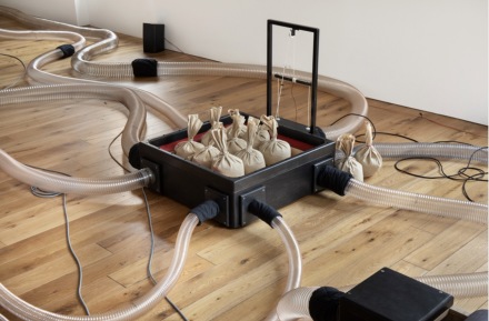 Tarek Atoui, Organ Within (Installation View), via kurimanzutto