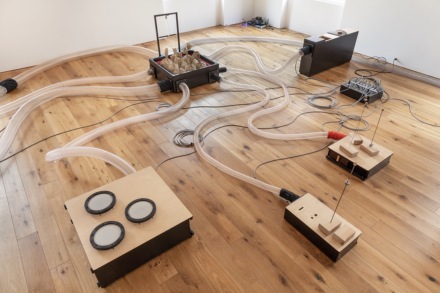 Tarek Atoui, Organ Within (Installation View), via kurimanzutto