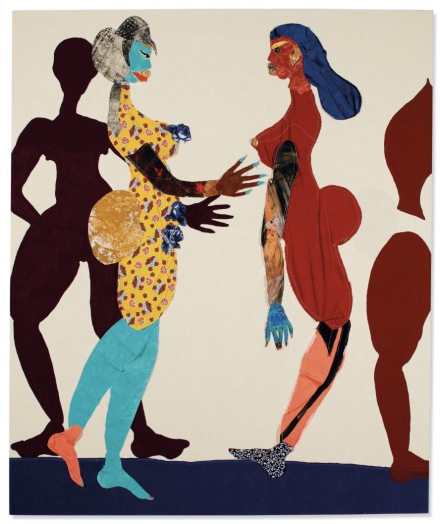 Tschabalala Self, Out of Body (2015), Final Price £371,250, via Christie's