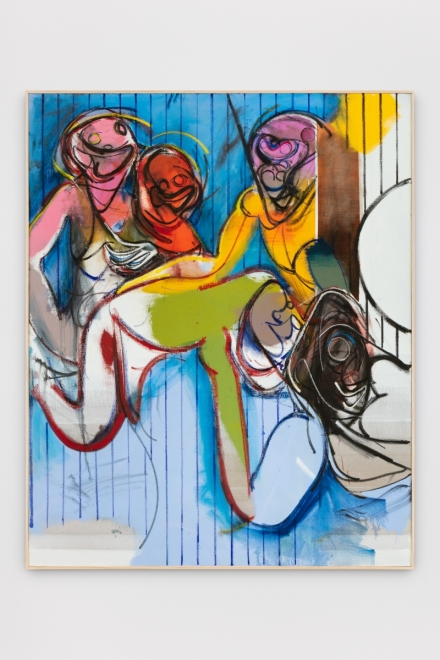 Daniel Richter, Plications of Come (2019), via Regen Projects