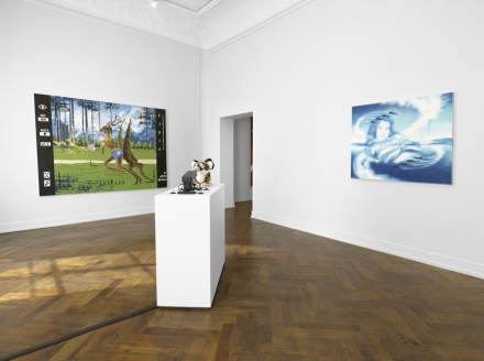 Jamian Juliano-Villani, Let's Kill Nicole (Installation View), via Massimo de Carlo
