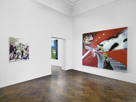 Jamian Juliano-Villani, Let's Kill Nicole (Installation View), via Massimo de Carlo