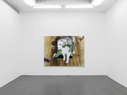 Jamian Juliano-Villani, Let's Kill Nicole (Installation View), via Massimo de Carlo