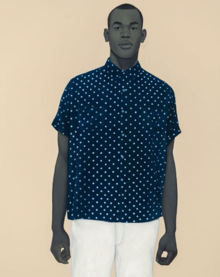 Amy Sherald, Handsome (2019), via Hasuer & Wirth