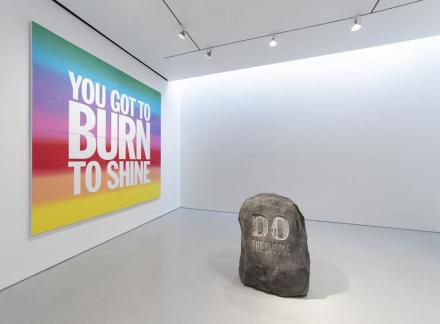 John Giorno, Do the Undone (Installation View), via Sperone Westwater