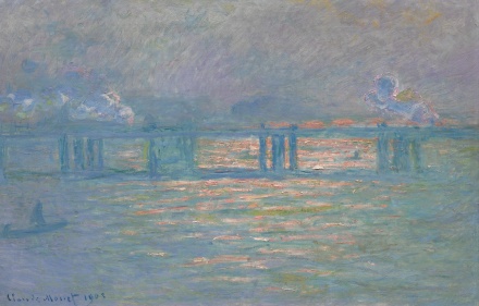 Claude Monet, Charing Cross Bridge (1903), via Sotheby's