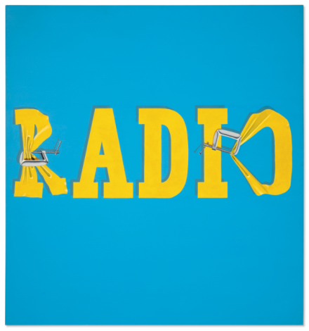 Ed Ruscha, Hurting the Word Radio #2 (1964), via Christie's