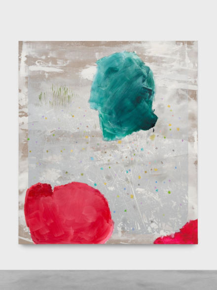 Ida Tursic & Wilfried Mille, Silver landscape, three multicolored (2018), via Almine Rech