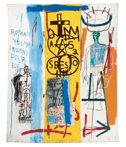 Jean-Michel Basquiat, Four Big (1982), via Christie's