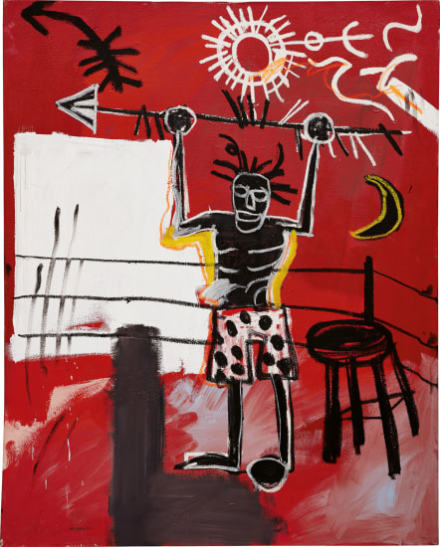 Jean-Michel Basquiat, The Ring (1981), via Phillips