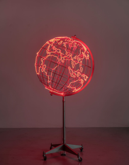 Mona Hatoum, Hot Spot (Stand) (2018), via Chantal Crousel