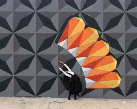 Robin Rhode, Mandala (2018), via Lehmann Maupin