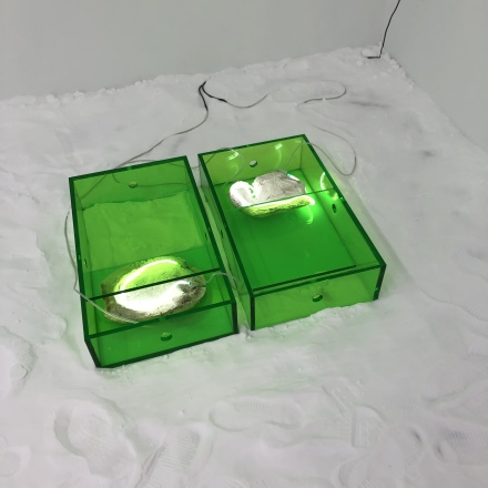 Saskia Noor van Imhof, #+40.00 (Installation View), via Art Observed