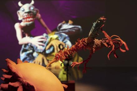 Nathalie Djurberg & Hans Berg, One Last Trip To The Underworld (Installlation View), via Tanya Bonakdar