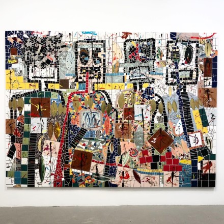 Rashid Johnson, The Hikers (Installation View), via Art Observed