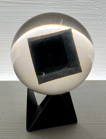 Enzo Mari, Resin Sphere for Danese Milano, Polyester resin, (1960). © Annie Schlecter. 