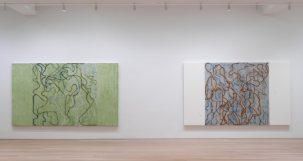Brice Marden, It Reminds Me of Something, And I Don't Know What It Is (Installation View), via Gagosian 