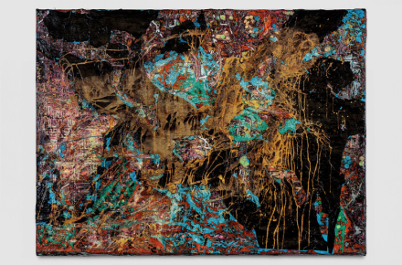 Mark Bradford, The Path to the River Belongs to Animals (2019), via Hauser & Wirth