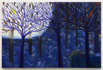 Matthew Wong, Autumn Nocturne (2018), via Karma