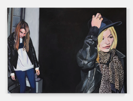 Merlin Carpenter, Art Prep Draw Cara Delevigne and Kate Moss (2019), via Simon Lee